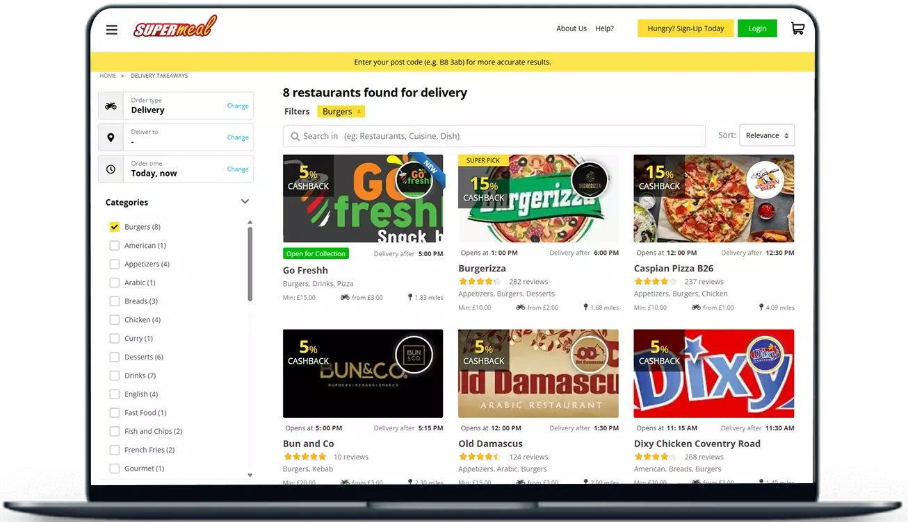 Supermeal - Food Ordering and Delivery Platform